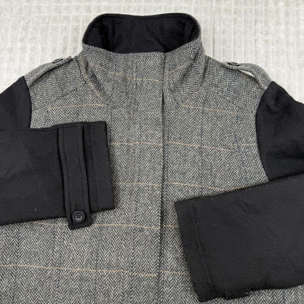 Prana Capri Jacket Women Medium Gray Wool‎ Blend Zip Up Convertible W2CAPR315